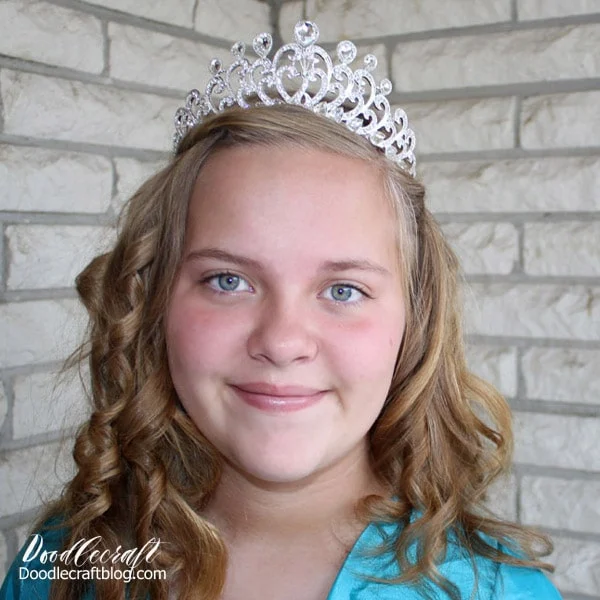 How to wear a crown or tiara