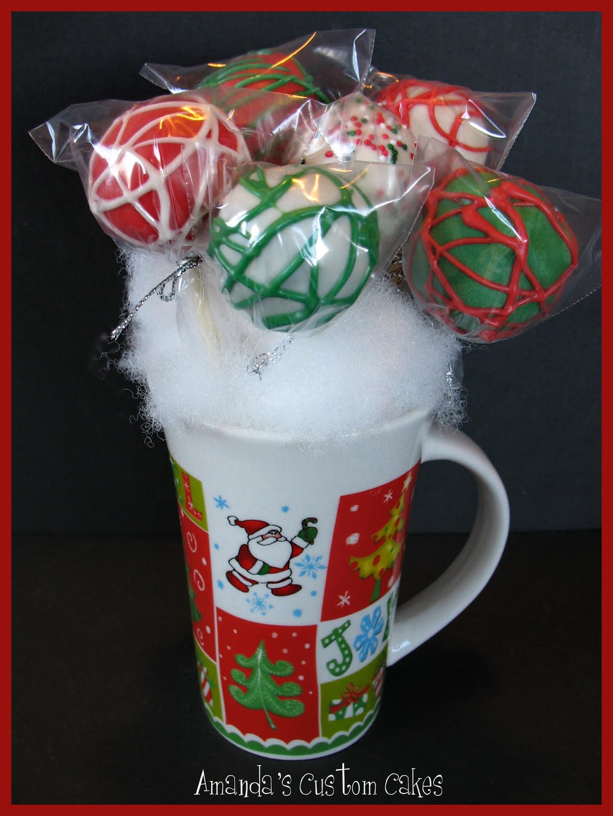 christmas cake pops images for a customer s christmas party vanilla cake with oreo cream cheese 