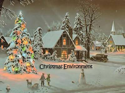 merry Christmas Snowfall wallpaper