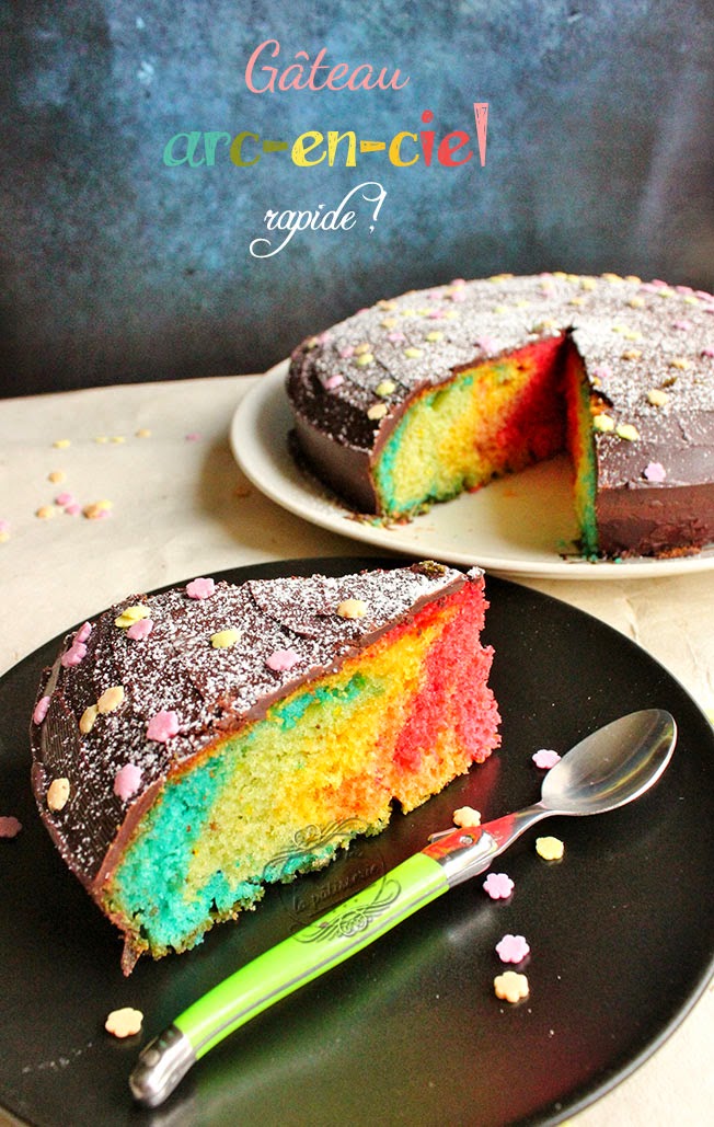 1 An Et Gateau Arc En Ciel Facile Et Rapide Il Etait Une Fois La Patisserie