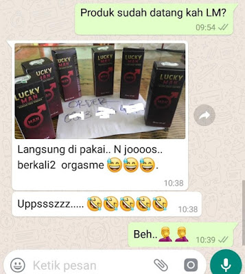 Reaksi setelah minum  Lucky Man