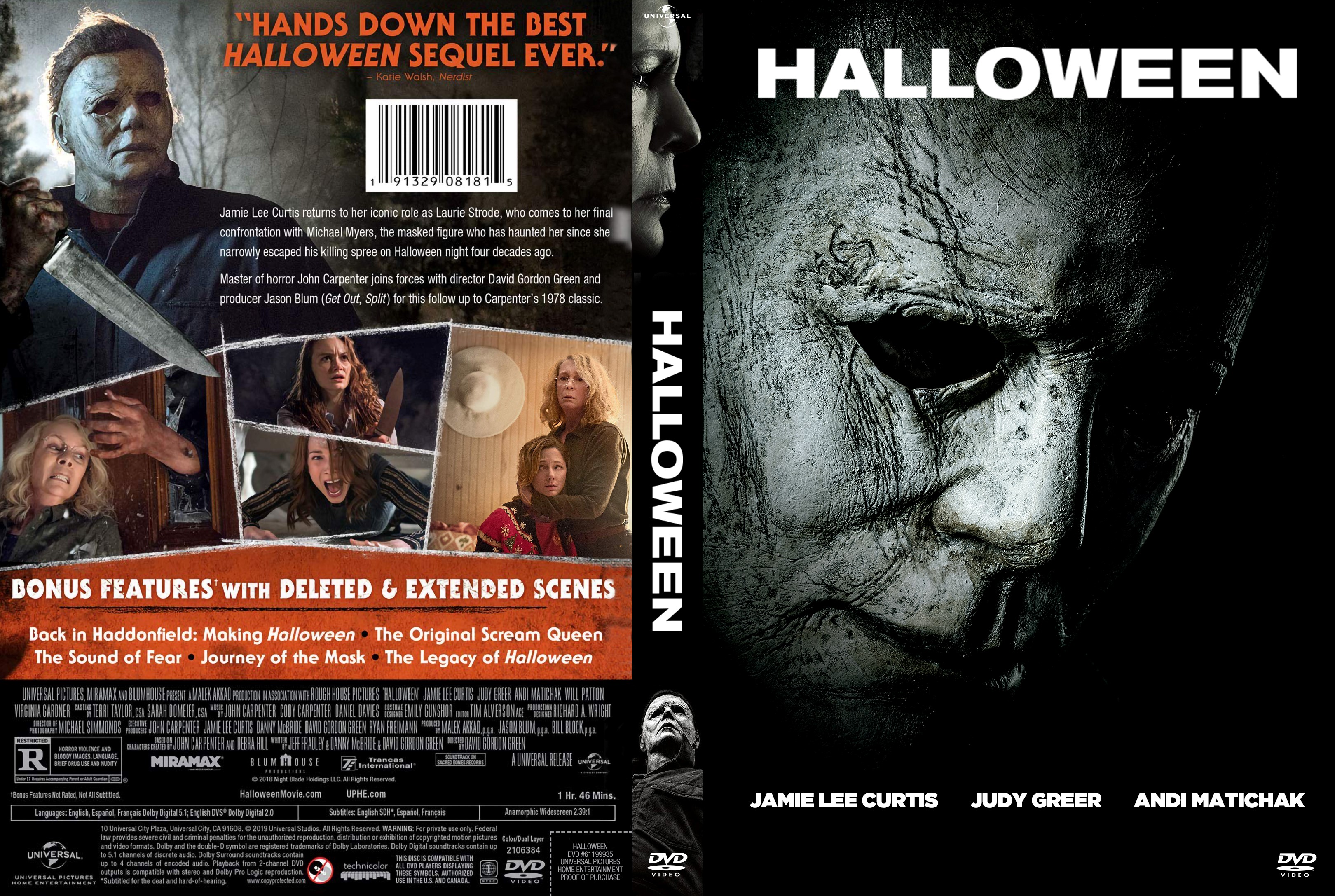 halloween 2020 dvd cover Halloween 2018 Dvd Cover Cover Addict Free Dvd Bluray Covers And Movie Posters halloween 2020 dvd cover