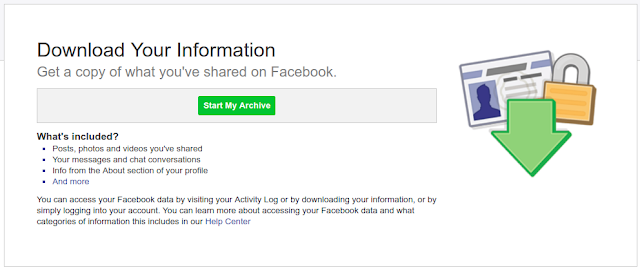 Image to Start My Archive -- How to Download Your Facebook Data