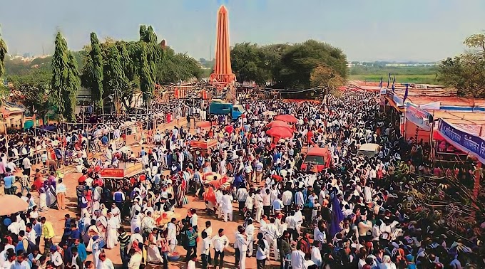 विजयस्तंभाच्या पूर्वतयारीच्या कामाचा पालकमंत्री चंद्रकांत पाटील यांनी घेतला आढावा