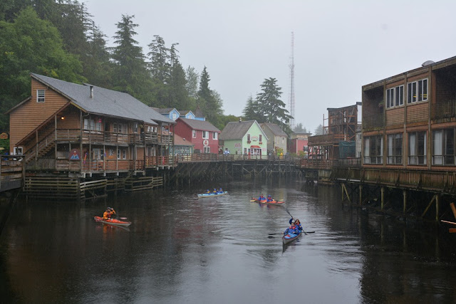 Ketchikan Creek Street canoe