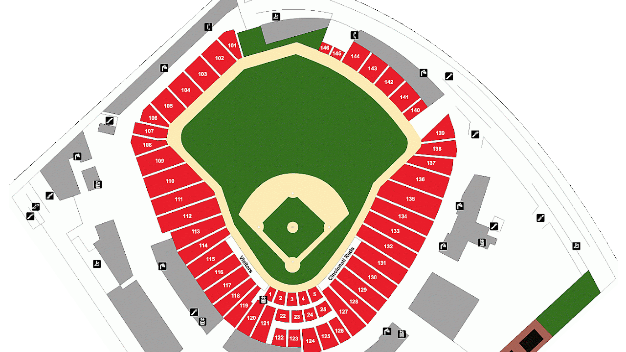 Great American Ballpark Seating Chart Rows