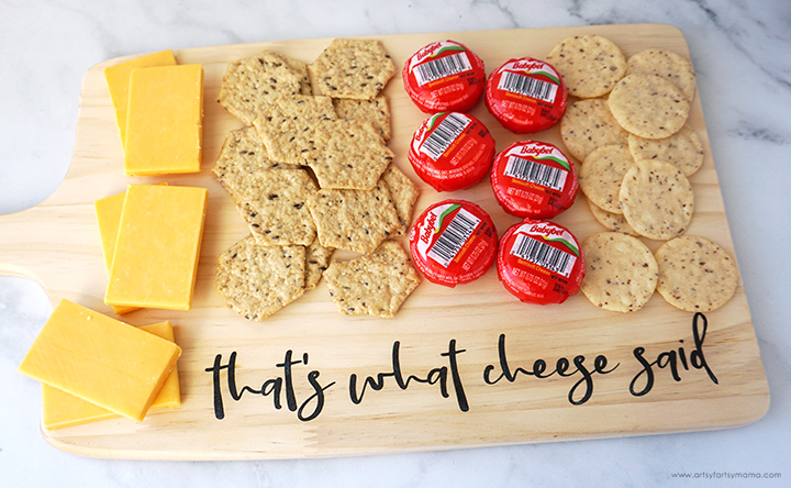 "That's What Cheese Said" Wood-Burned Cheese Board