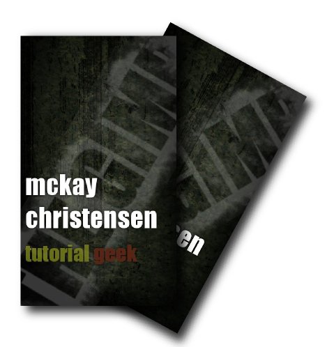 Creating Business Cards on Create A Grunge Business Card Using The Gimp   Tutorial Geek