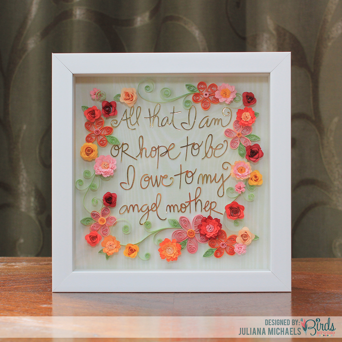 Mother's Day Gift Idea | Shadow Box Frame & Free Cut File ...