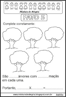 Tabuada de multiplicação do 5 ilustrada