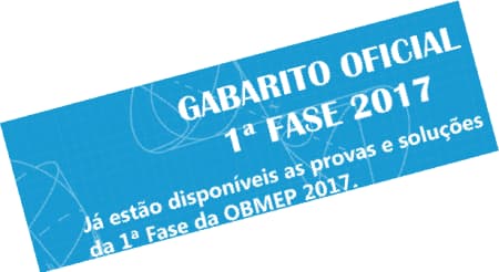  Gabarito da 1ª Fase Obmep 2017