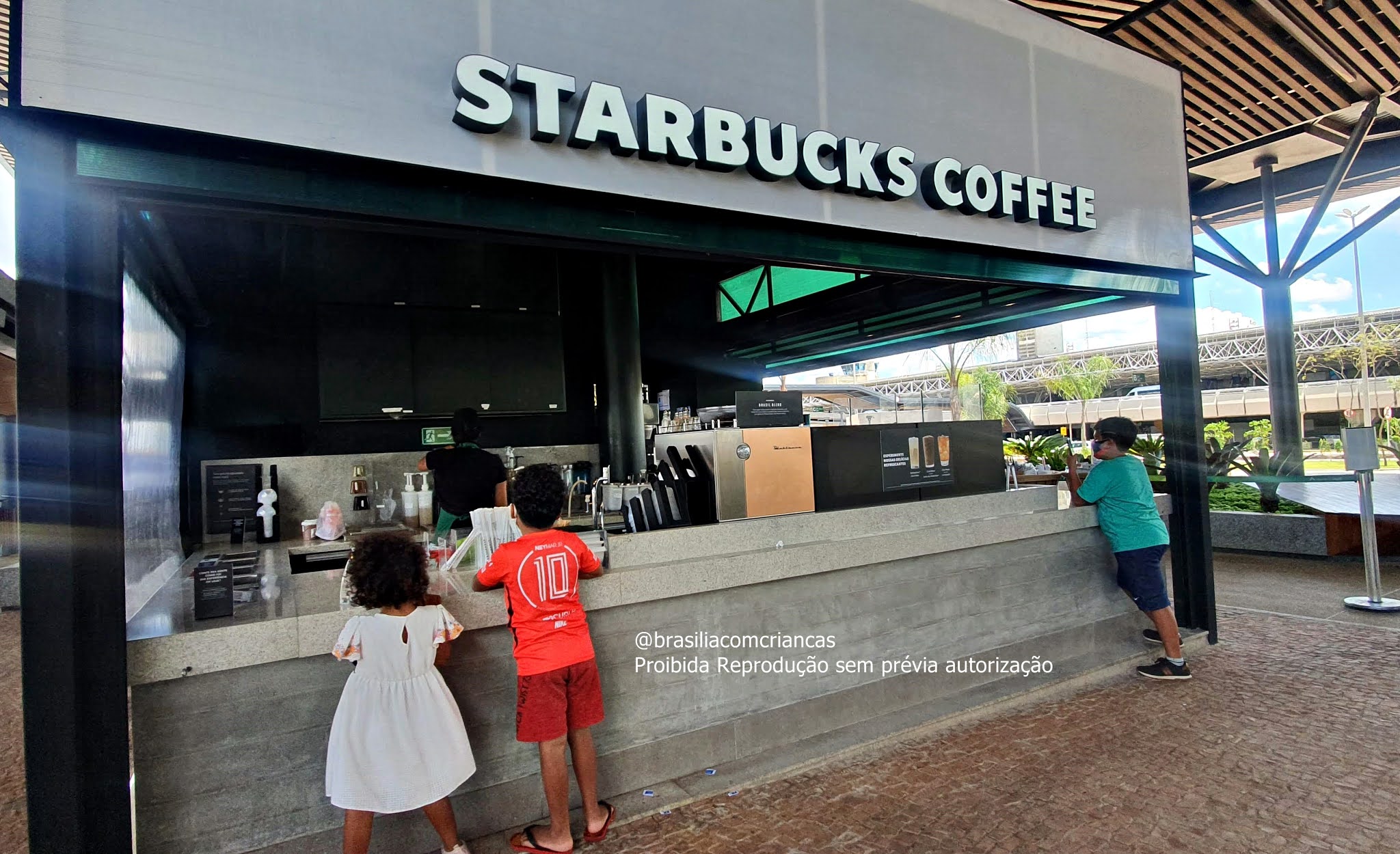 Cafeteria Starbucks no Aeroporto de Brasília