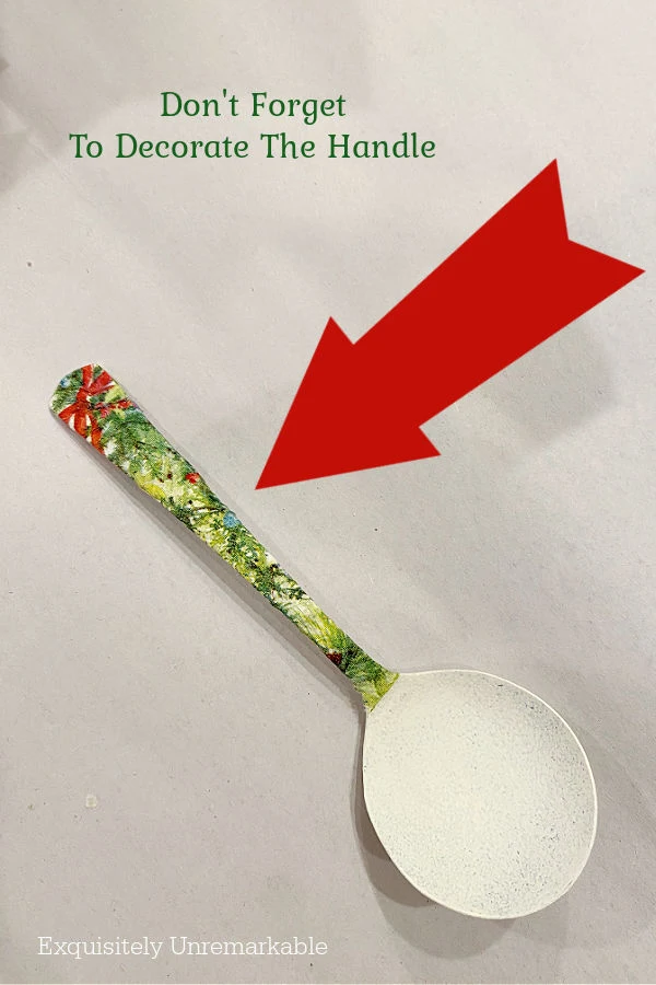 Decorate The Handle Of A Spoon Ornament