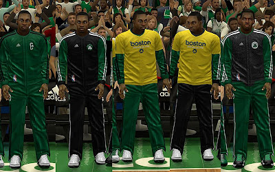 NBA 2K13 Boston Celtics Warmups (Stands As One)