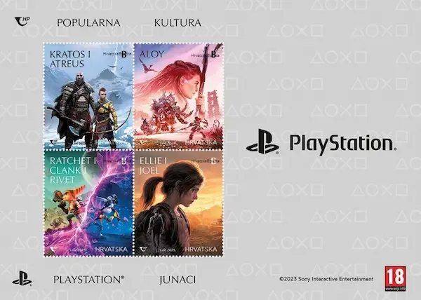 سوني تكشف لأول مرة عن طوابع بريدية خاصة لأبرز شخصيات PlayStation
