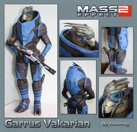 Mass Effect 2 Garrus Papercraft