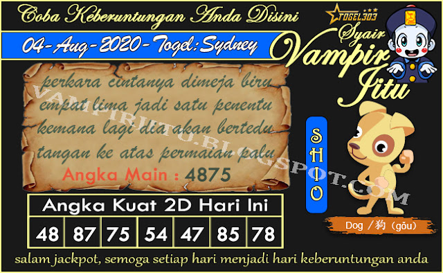  vampir jitu merupakan blog prediksi togel sydney 100% pasti akurat.