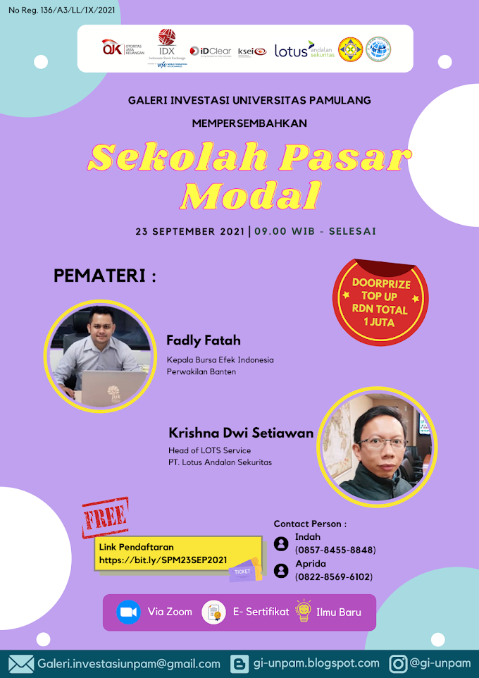 Sekolah Pasar Modal 23 September 2021