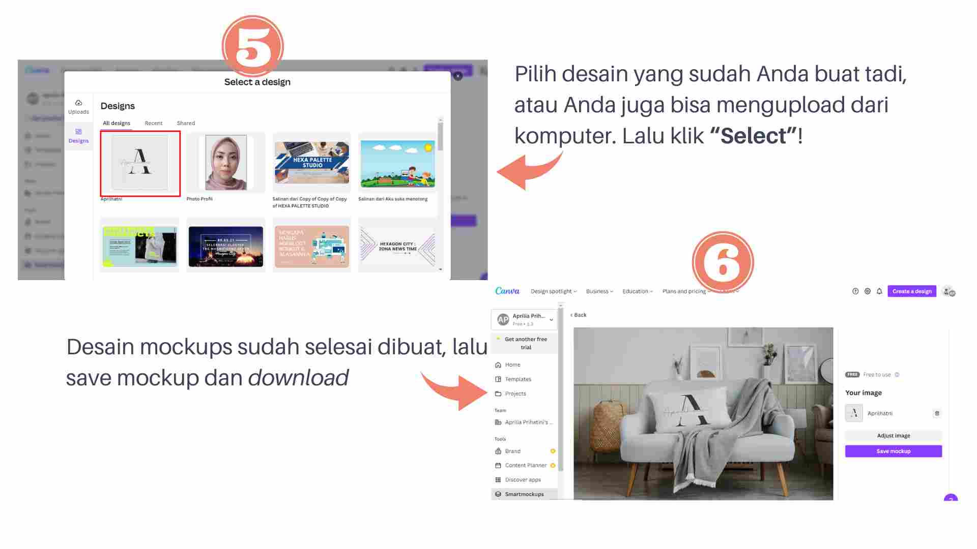 membuat desain mockup di canva