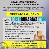Info Loker Surabaya di CV. Pro Rochell Variasi Juli 2020