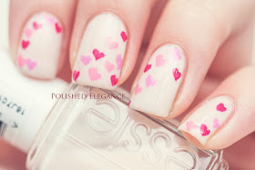 valentines day nail art manicure nails valentines hearts manicure nail art