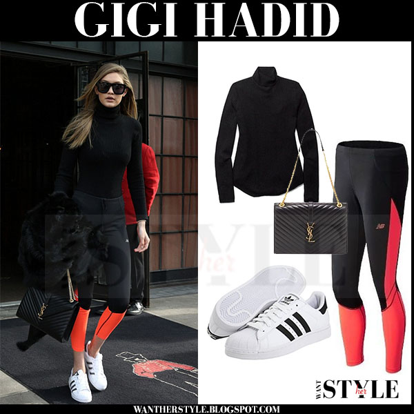Gigi Hadid – Wearing a Holzweiler brown jacket paired with Adidas sneakers  in Paris - FamousFix.com post