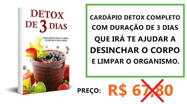 Suco Detox 3 Dias para Desinchar