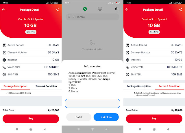 Combo Sakti Spesial Telkomsel 10 GB Rp 25.000