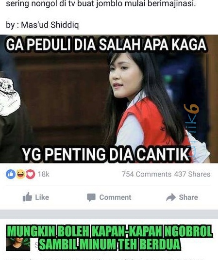 Gambar2 Meme lucu Sidang Jessica Kumala Wongso Pembunuh Mirna ngakak