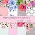 KIT PAPEL DIGITAL FLORAL VINTAGE ROSE  GRATIS