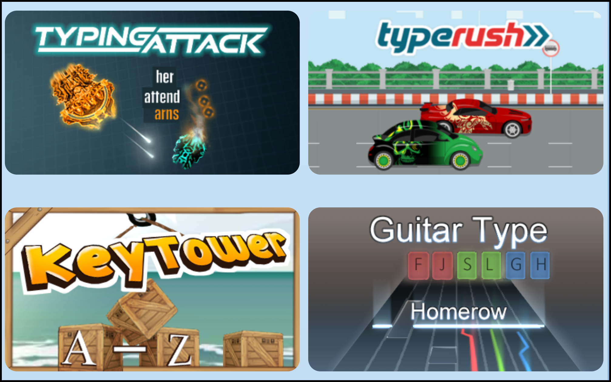 Typing Attack - Game - Typing Games Zone