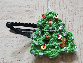 free crochet xmas inspired motif, free crochet christmas tree motif, free crochet hairpin pattern