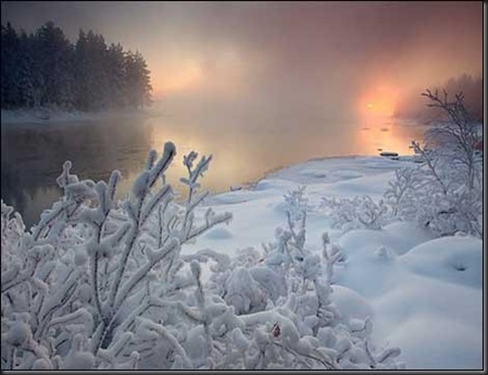 'Rio Kitka' coberto de neve
