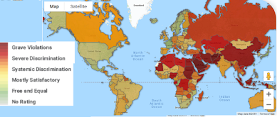 map of discrimination against atheists