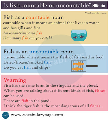 Is fish countable or uncountable?