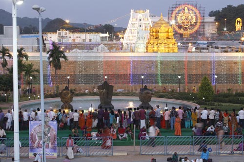 View of Tirupati Balaji Temple