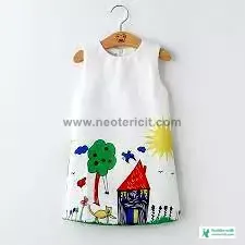 হ্যান্ড পেইন্ট বেবি জামার ডিজাইন - Hand paint baby clothes design - NeotericIT.com - Image no 10