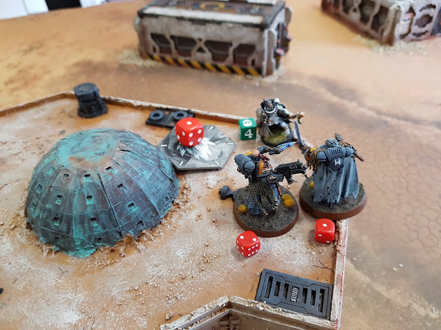 Warhammer 40k battle report - Eternal War - Vital Intelligence - 1500 points - Inquisition and Militarum Tempestus vs Space Wolves