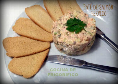 Pate de salmón hervido del blog cocina de frigorifico