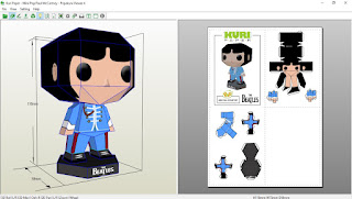 Kuri Paper - Pop Mini Funko Paul McCartney  Beatles Papercraft