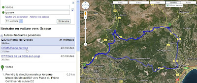 Suggestions d'itinéraires dans Google Maps