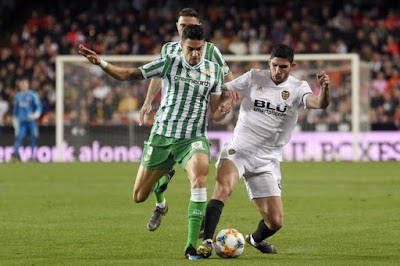 Spanish Cup semi final Valencia Cf vs Real Betis