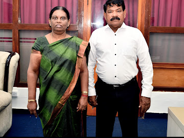 வடக்கு மாகாண பிரதம செயலாளராக நியமிக்கப்பட்ட திருமதி தனுஜா முருகேசன், அமைச்சர் இராமலிங்கம் சந்திரசேகருடன் சந்திப்பு