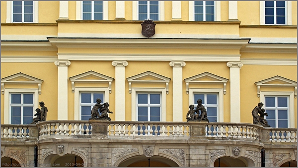 Puławy Pałac Czartoryskich elewacja frontowa