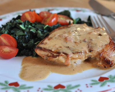 Chicken Sybil, another Quick Supper ♥ KitchenParade.com, it's the 'multiple personality' chicken, just pan-cooked chicken in a creamy-mustard sauce plus whatever on-hand ingredients sound good. Low Carb. High Protein. Weight Watchers friendly! Rave reviews!