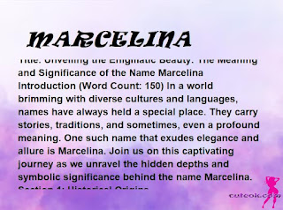 meaning of the name "MARCELINA"