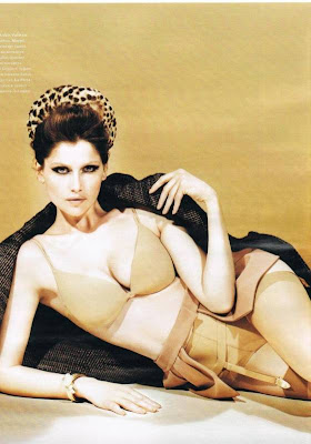 Laetitia Casta in Sexy Lingerie for Harper's Bazaar Magazine Photo