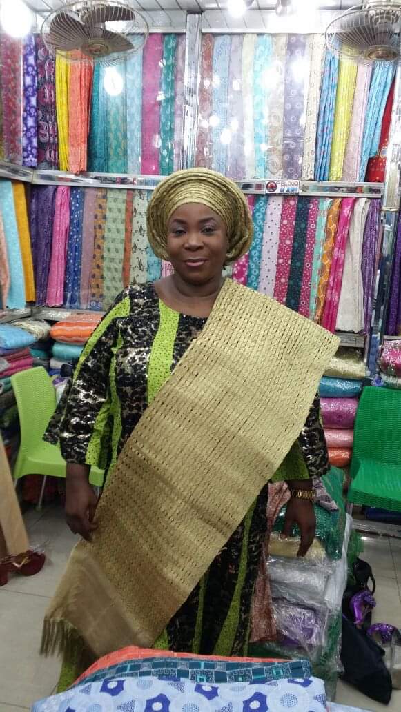 Why Many Women Rush To Lagos Fabric Merchant, Mrs Mojisola Temitayo Awotodunbo For Their Fabrics