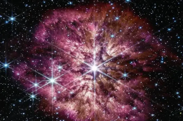 James Webb toma una imagen detallada sin precedentes de una estrella Wolf-Rayet superrara