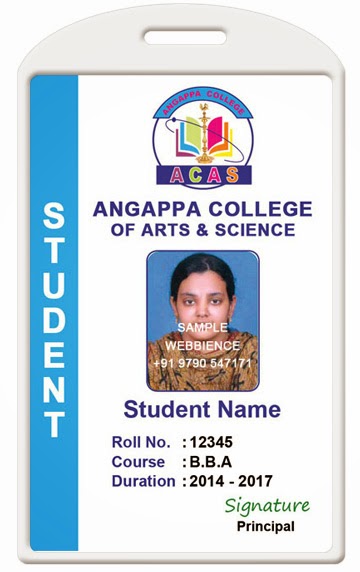 ID Card - Coimbatore - Ph: 97905 47171: College ID Card Template 1407